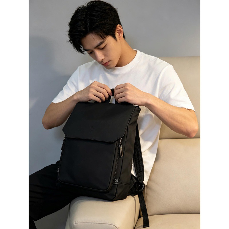 High Quality Flap PU Leather L - Leather Work Rucksack Mens 评论和价格