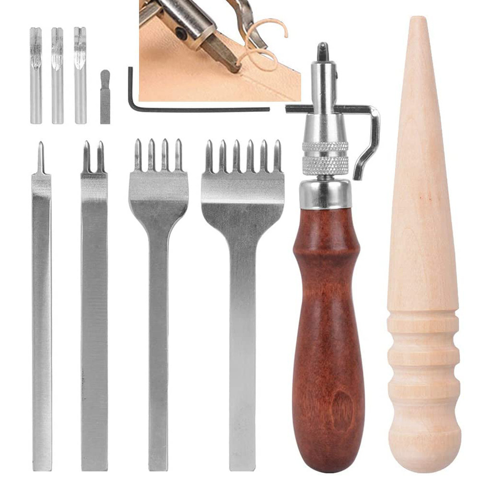 7 In 1 Adjustable Leathercraft - Groover Stitching Tool 评论和价格