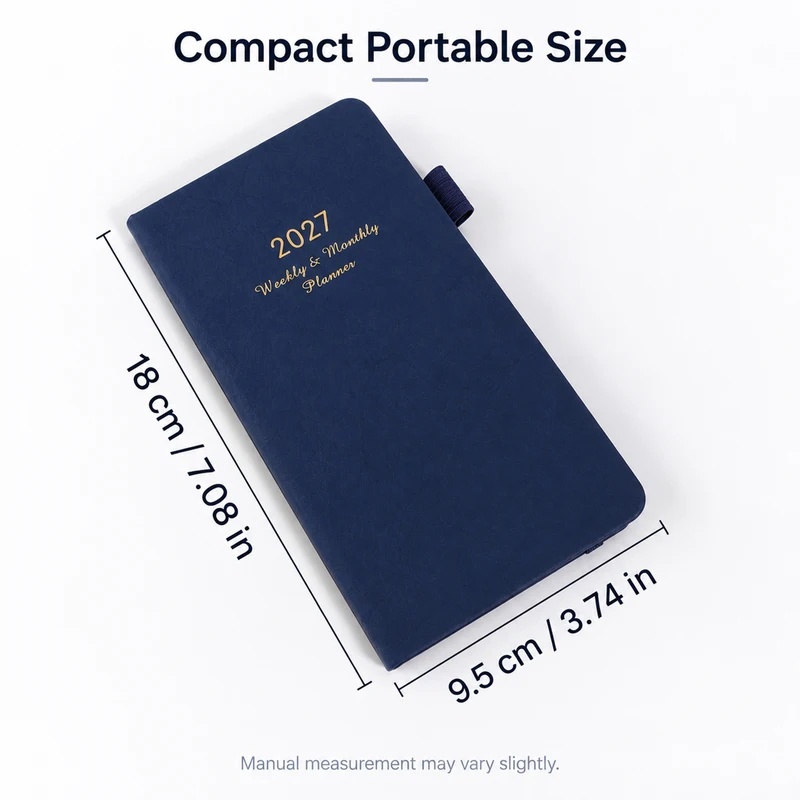 2027 Weekly & Monthly Planner, - Leather Work Diary Covers 评论和价格