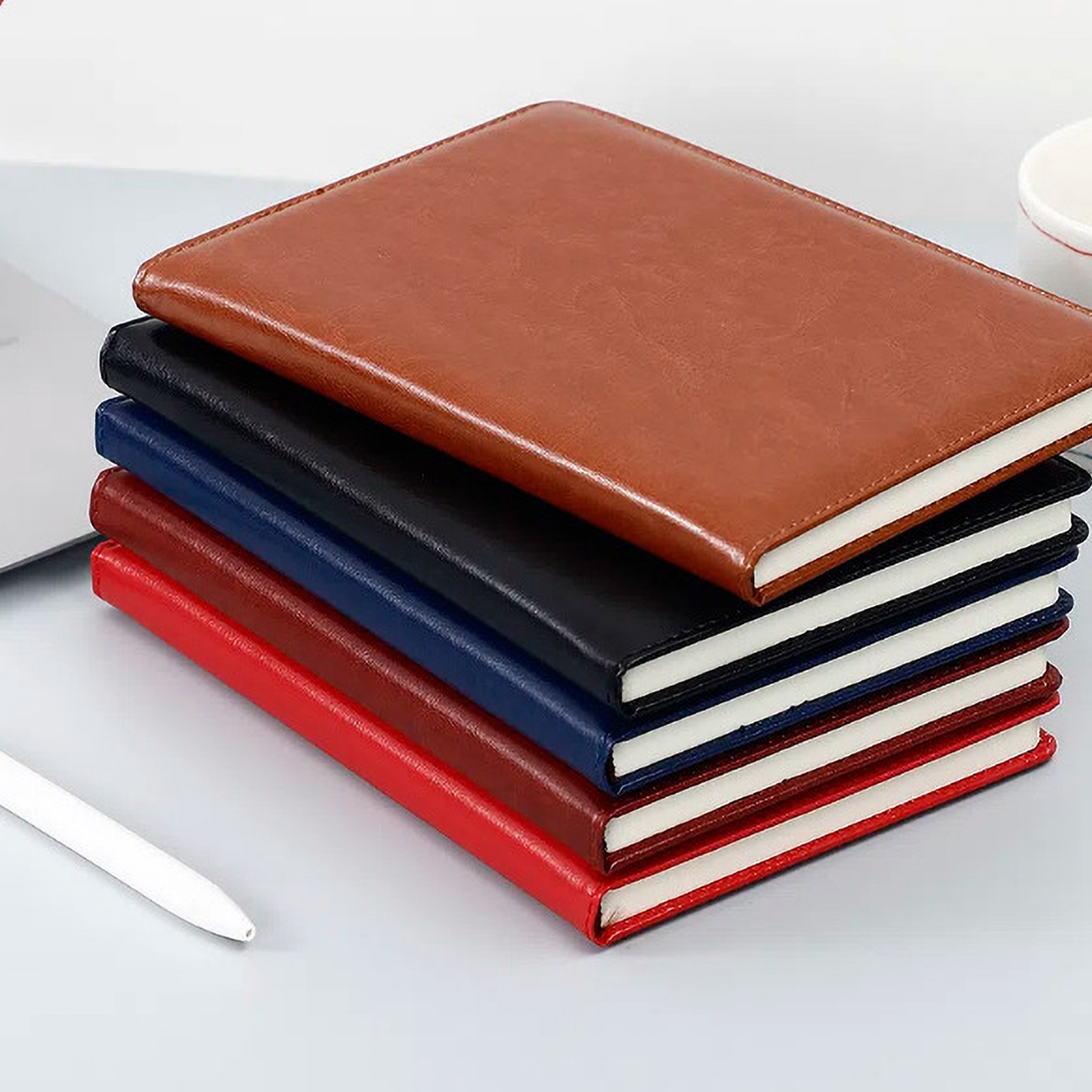 Floral PU Leather Journal with - Leather Work Diary Covers 评论和价格