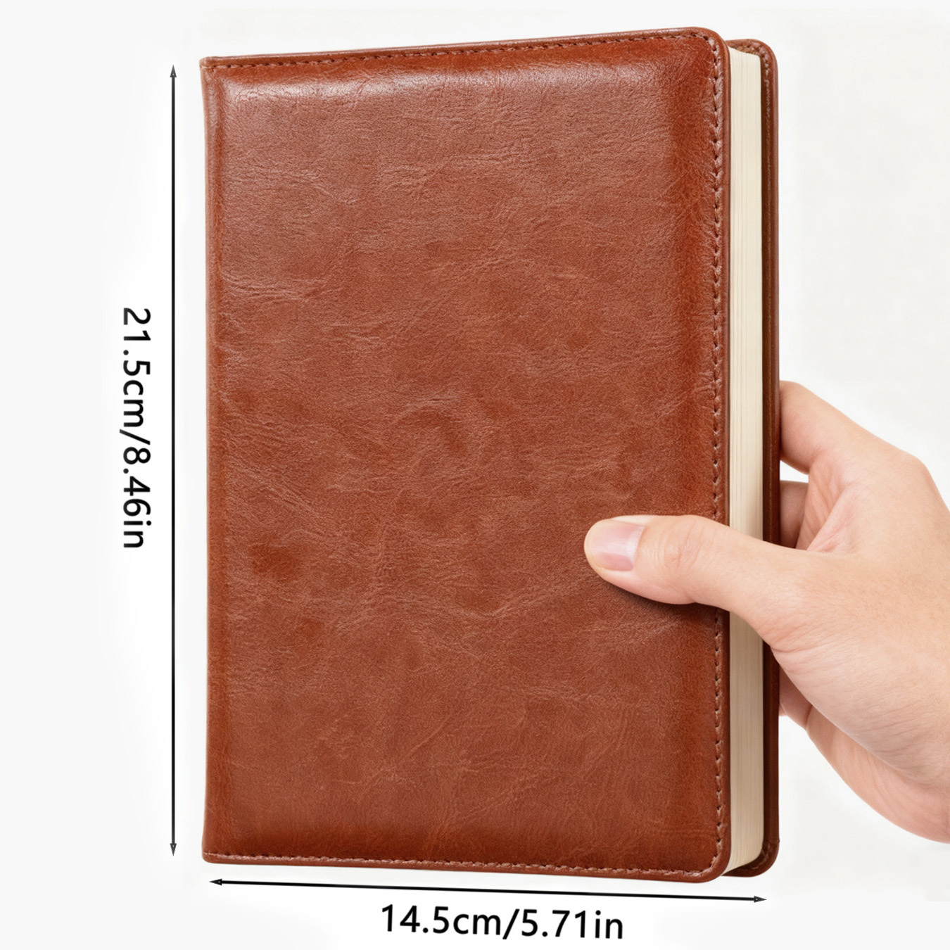Hand Drawn Heart Retro Leather - Leather Work Diary Covers 评论和价格