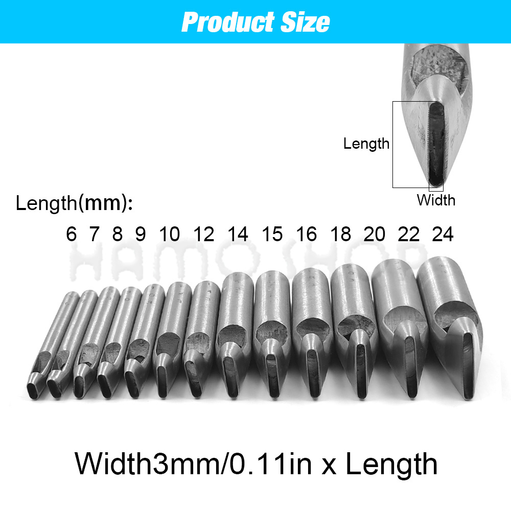 2mm/3mm Width Leather Oval Sha - Rivet Setter Tool 评论和价格